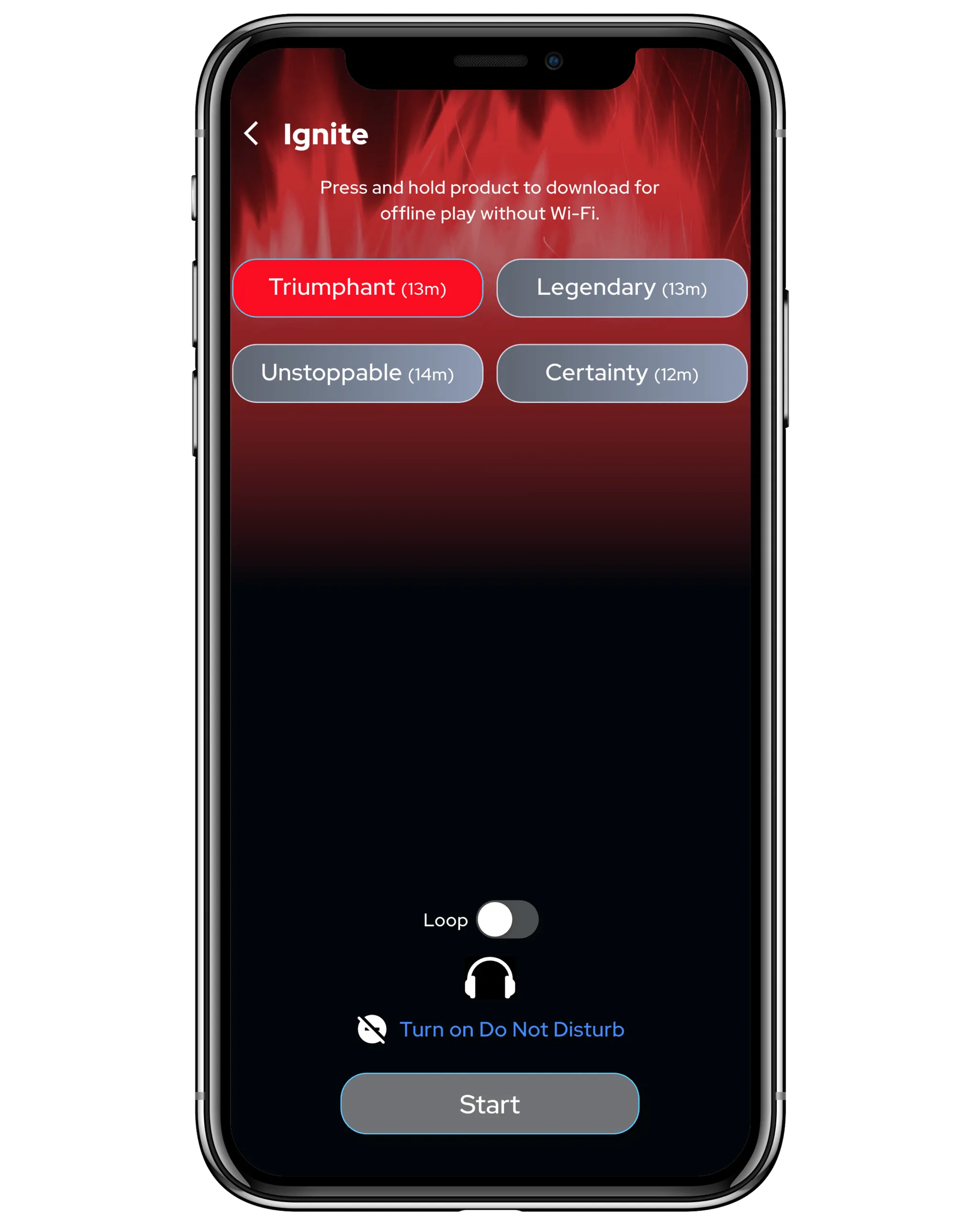 Ignite App Screen