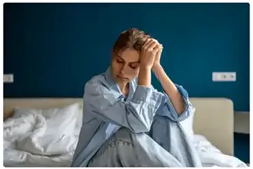 Person lacking energy and feeling tired