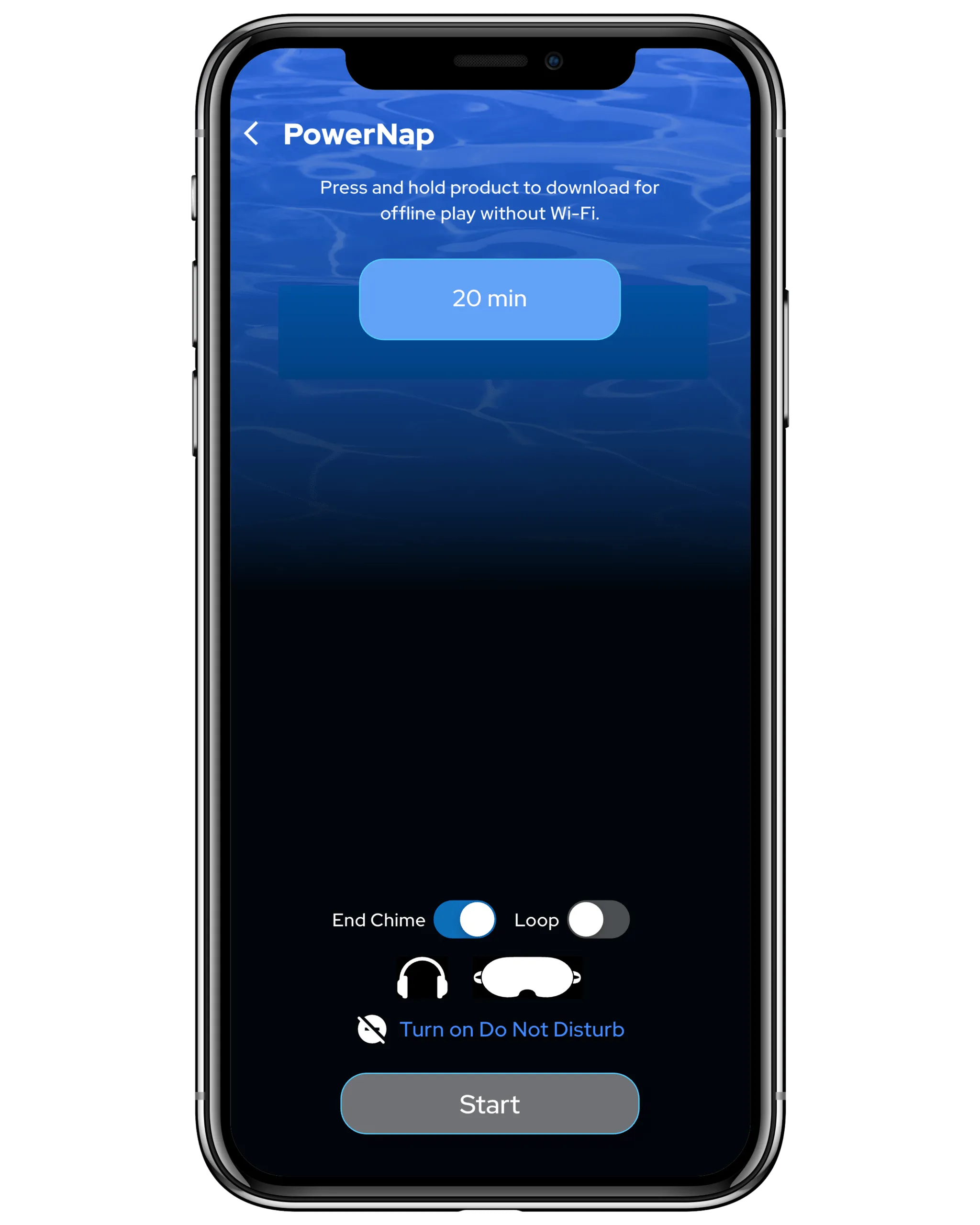 PowerNap App Screen