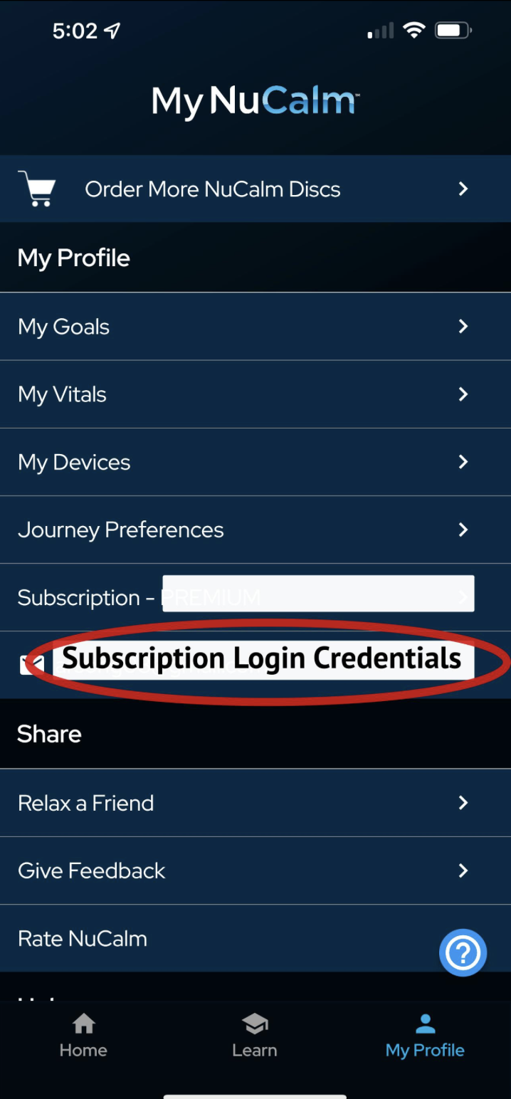 subscription creds