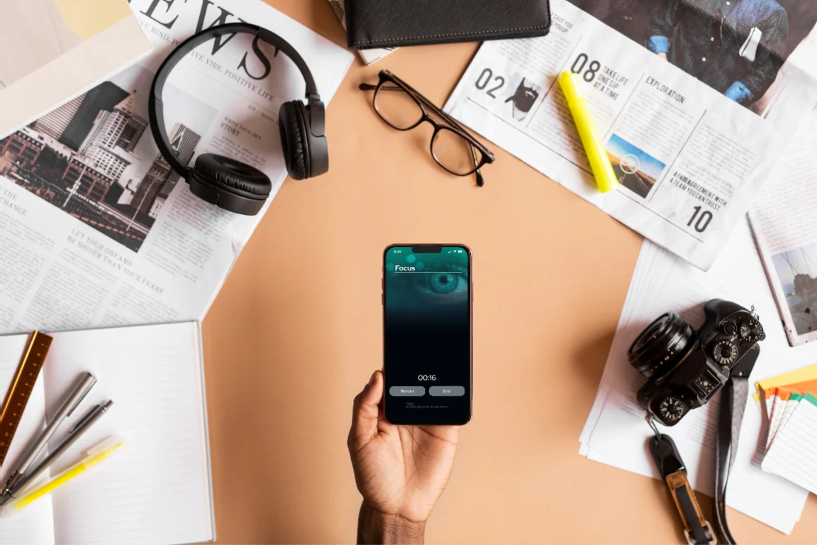 Focus app on table